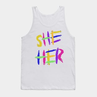 Worm on a string pronouns Tank Top